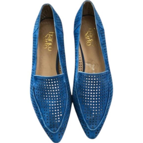 Franco Sarto Starland3 blue loafers size 6.5 - Picture 2 of 7